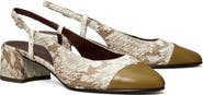 Tory Burch Cap Toe Slingback Pump