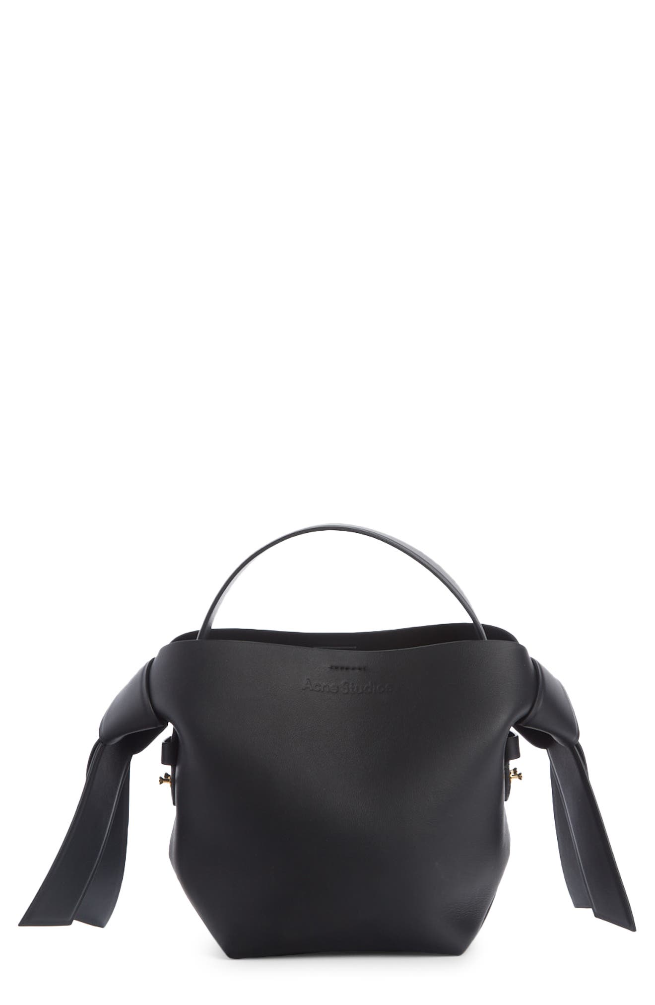 Acne Studios Midi Musubi Leather Bag, Main, color, 