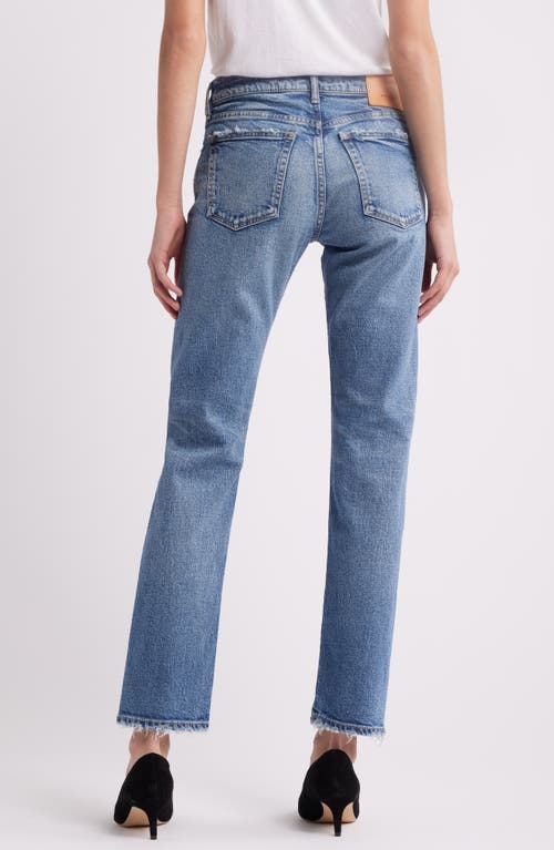 Moussy Vintage Linden Slim Straight Leg Jeans In Light Blue