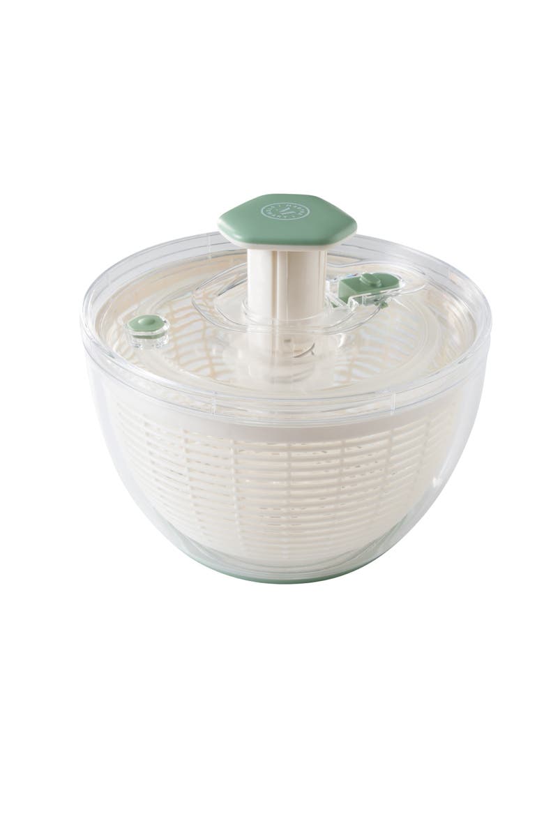 Gulfwind Salad Spinner with Washing Bowl and Strainer Basket, Main, color, White