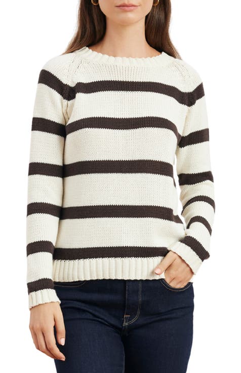 Sloane Stripe Cotton Crewneck Sweater