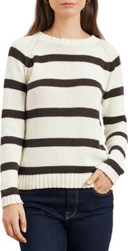 Paneros Clothing Sloane Stripe Cotton Crewneck Sweater