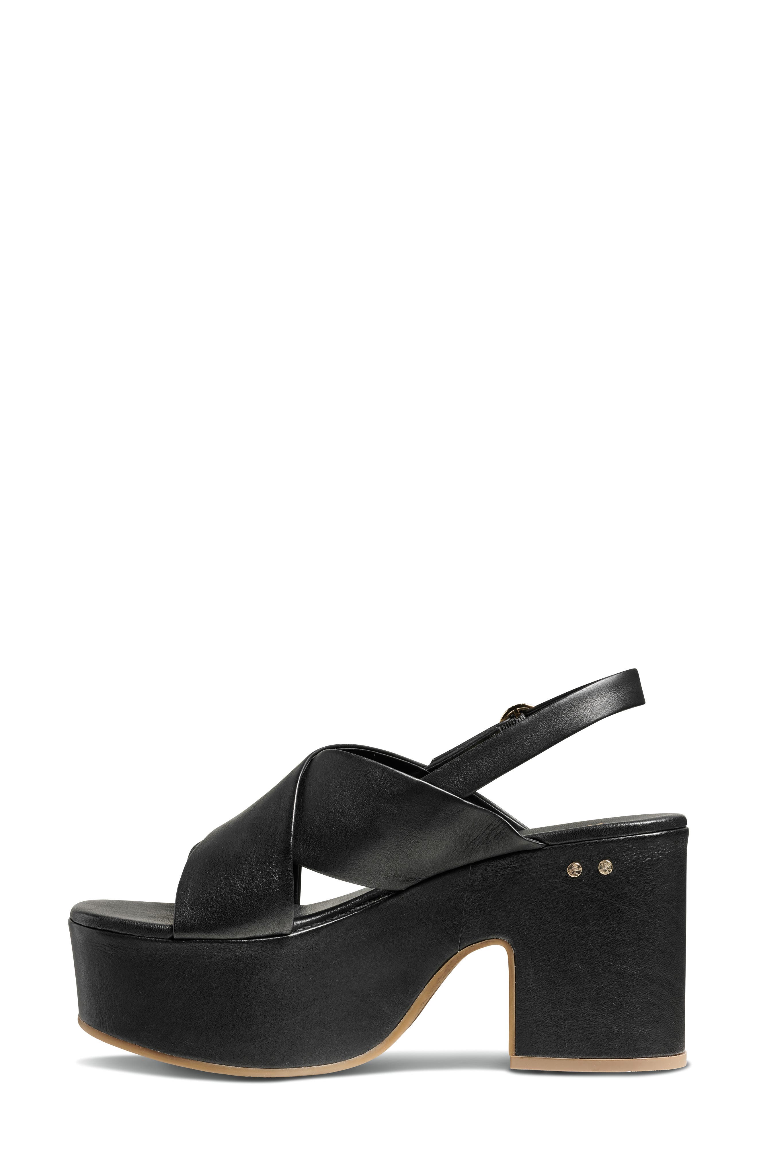 Beek Emu Platform Slingback Sandal, Main, color, Black