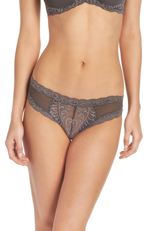 Natori Feathers Hipster Briefs In Gray
