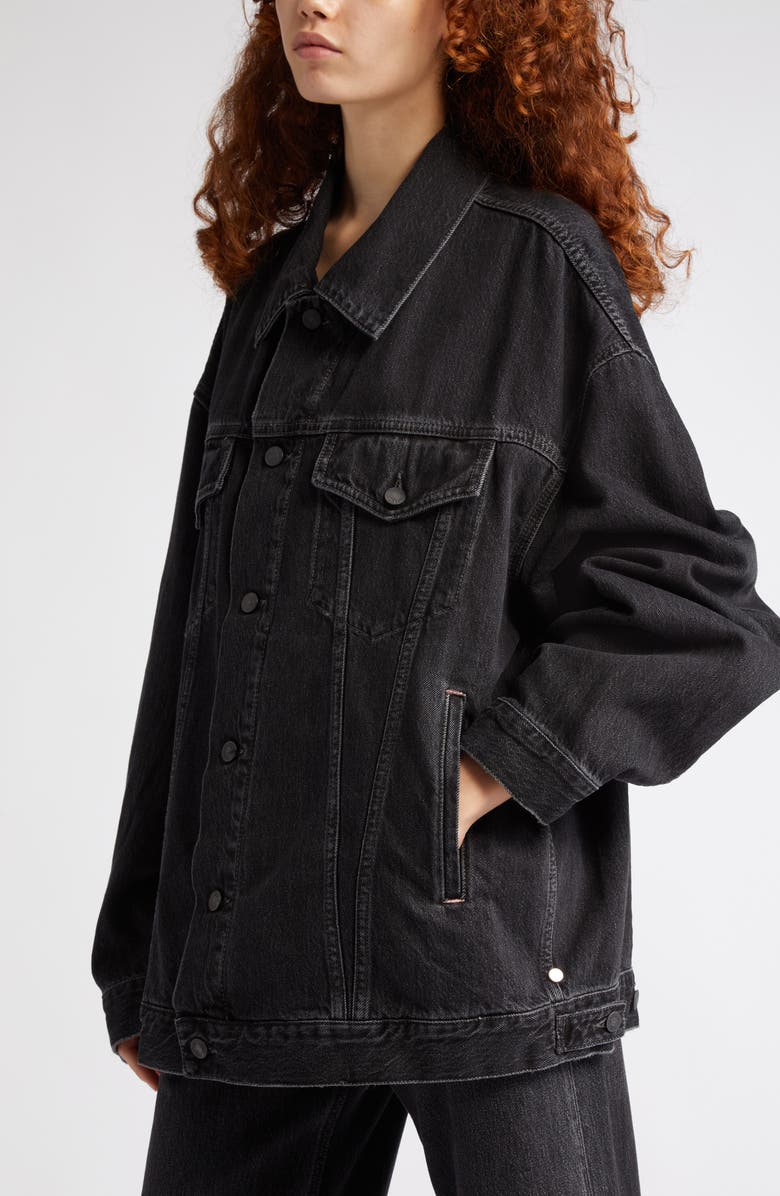 Acne Studios Morris Nonstretch Denim Trucker Jacket, Alternate, color, 