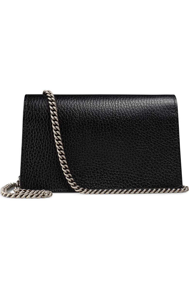 Gucci Super Mini Leather Shoulder Bag, Alternate, color,