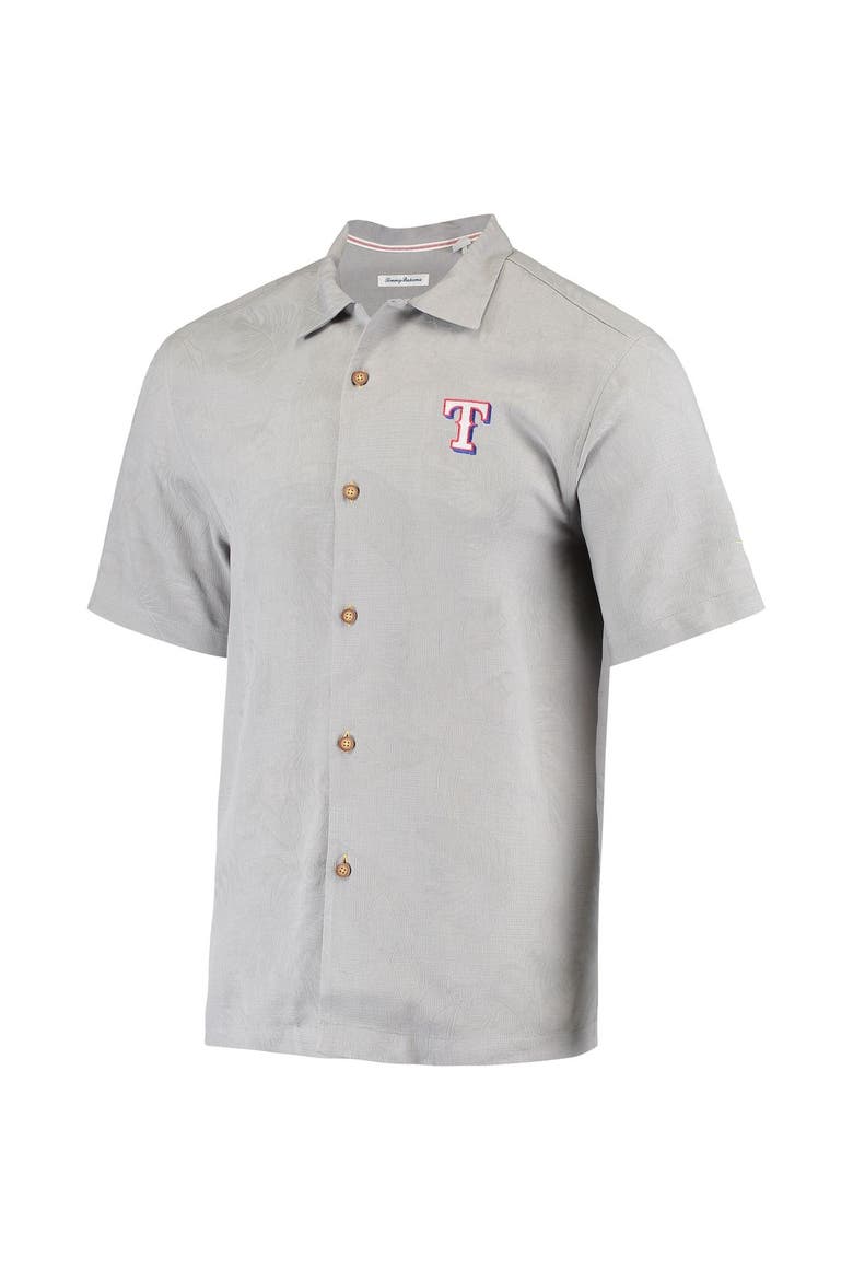 Men's Tommy Bahama Gray Texas Rangers Bay Back Panel Button-Up Shirt, Alternate, color, Gray