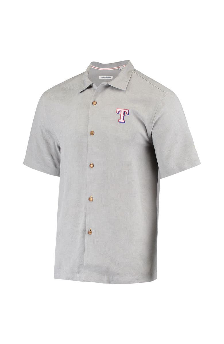 Tommy Bahama Men's Tommy Bahama Gray Texas Rangers Bay Back Panel Button-Up Shirt, Alternate, color, 