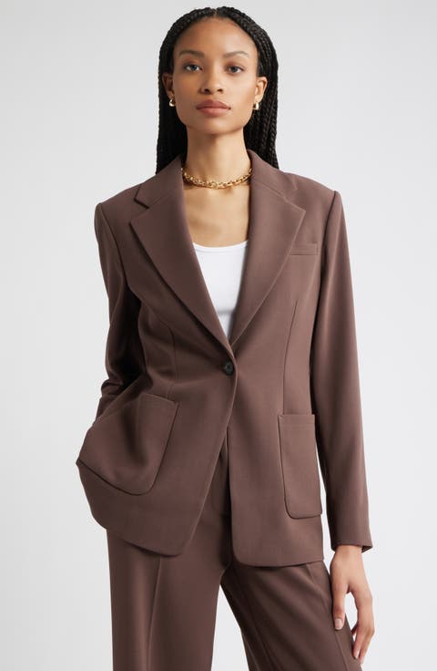 Classic One-Button Blazer