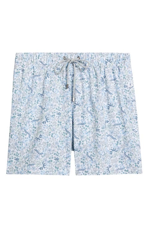 Floral Stretch Volley Swim Trunks