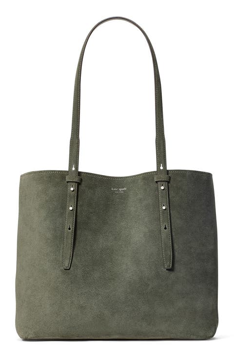 large do it all suede tote