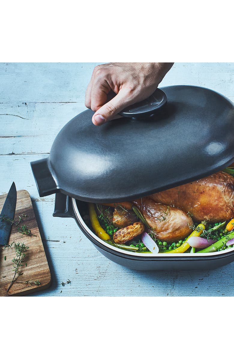 Emile Henry Delight 4.3 Quart Oval Dutch Oven, Slate, Alternate, color, Slate