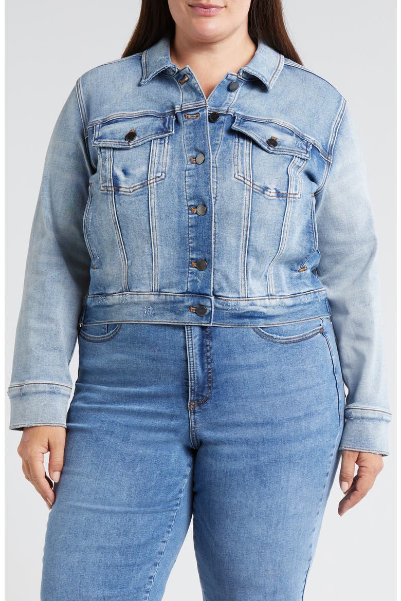 Kelsey Denim Jacket, Alternate, color, LIGHT BLUE