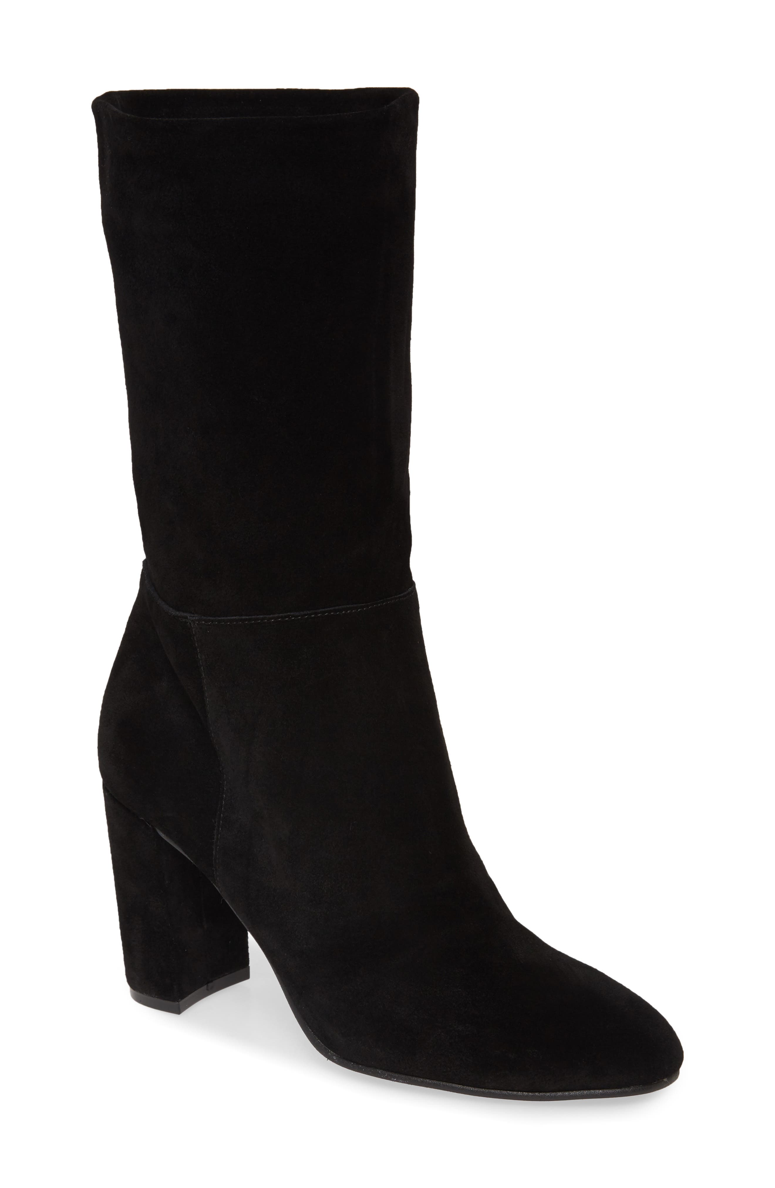 Keep Up Boot, Main, color, BLACK SUEDE