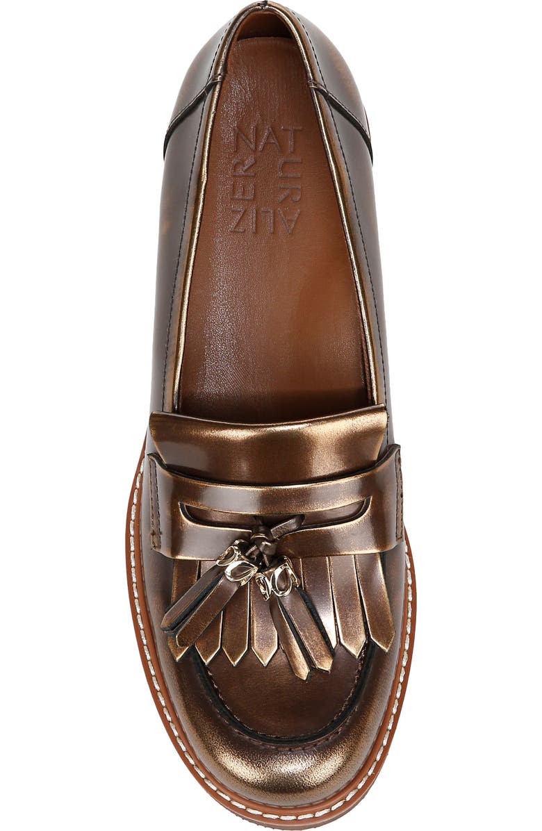 Naturalizer Desmond Tassel Loafer, Alternate, color, Chestnut Brown / Bronze