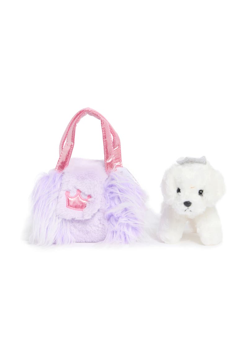 Princess Puppy Designer Stuffed Animal, Alternate, color, PURPLE