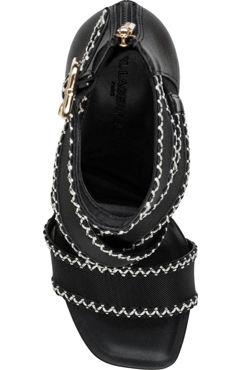 KARL LAGERFELD PARIS Careliz Ankle Strap Sandal, Alternate, color,