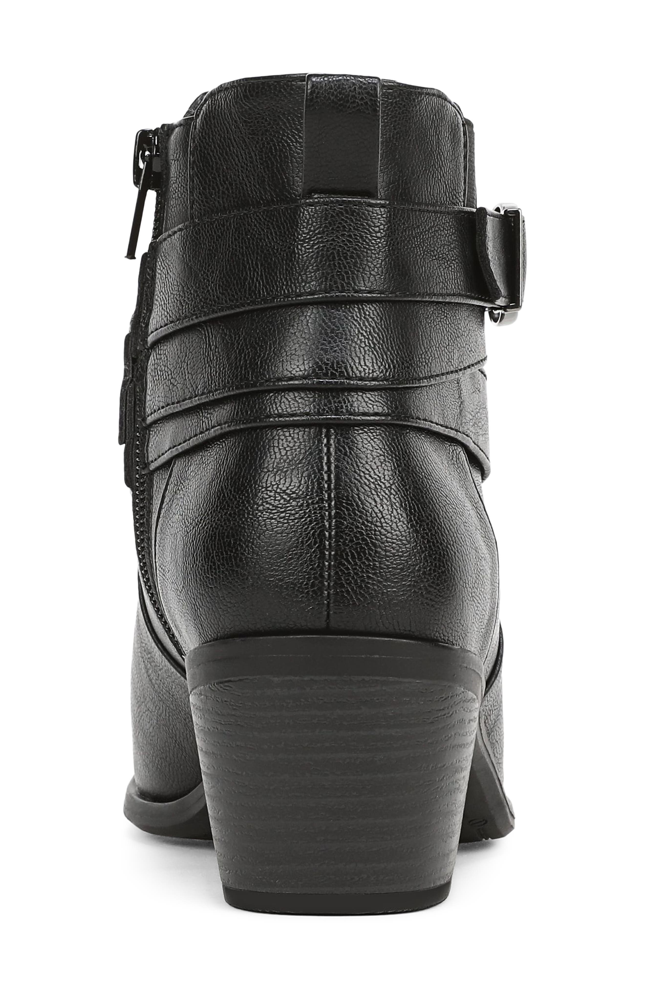 Collins Bootie, Alternate, color, BLACK FAUX LEATHER