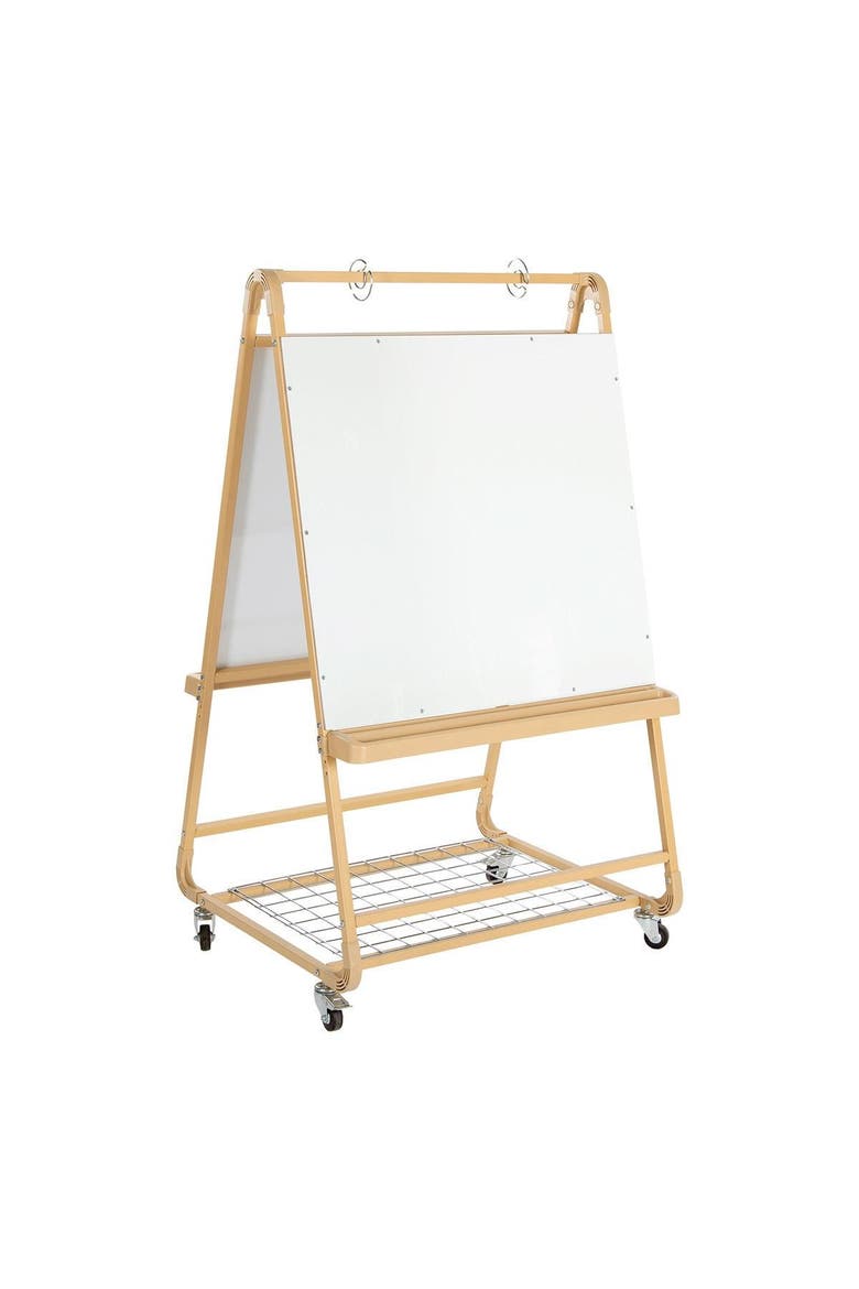 Mobile Teachers Easel, Main, color, Beige