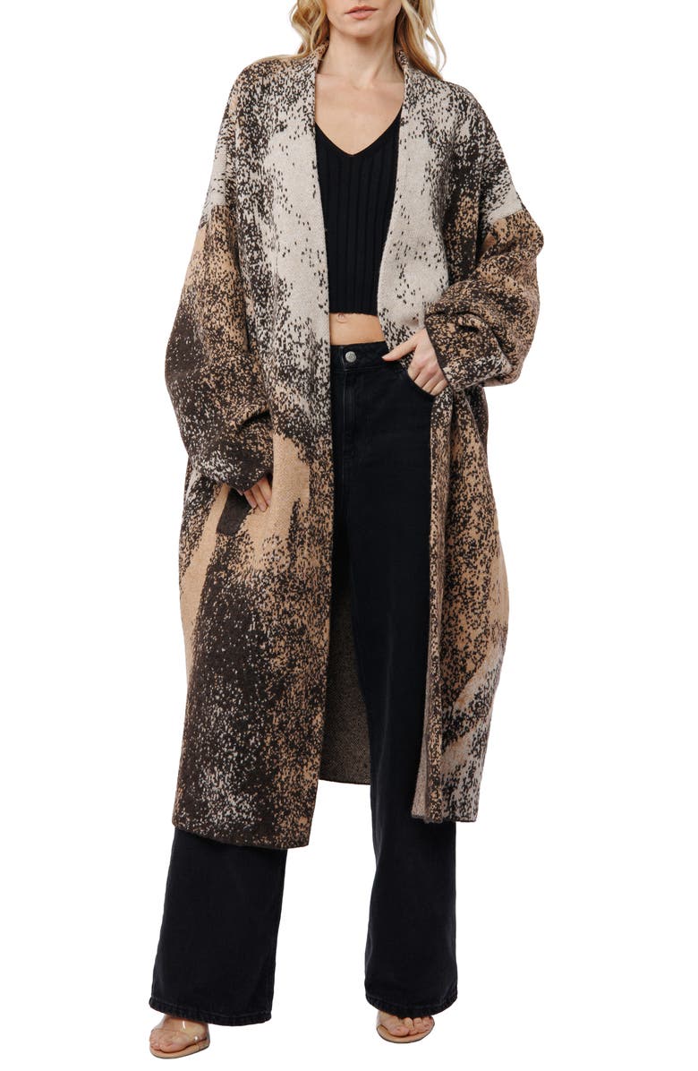 CIEBON Cannis Jacquard Cardigan, Main, color, 