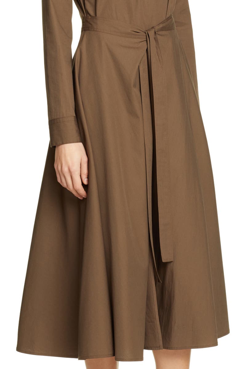 Rosetta Getty Apron Wrap Cotton Shirtdress, Alternate, color, 