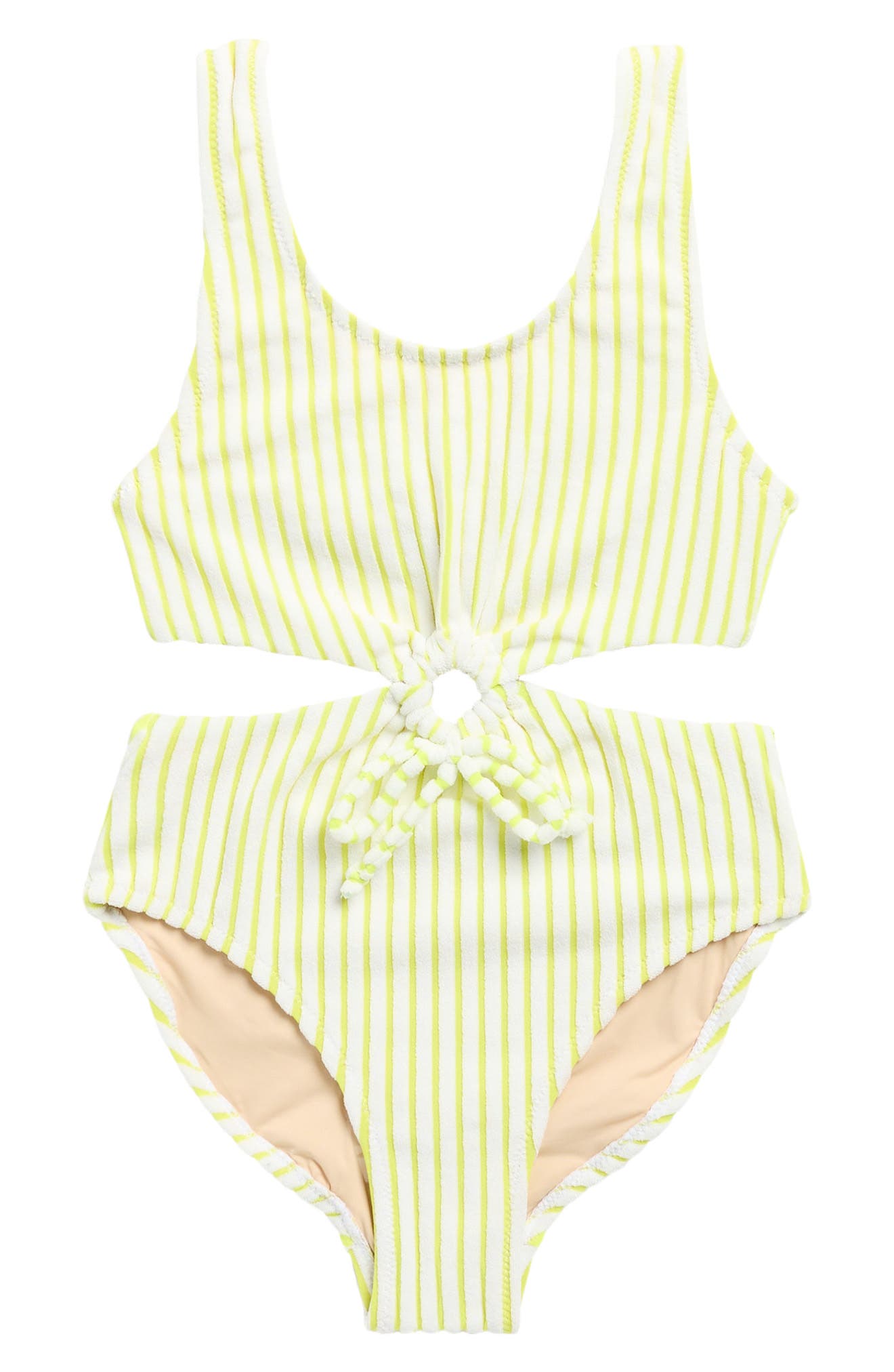 Shade Critters Kids' Lemon Stripe Cutout One-Piece Swimsuit