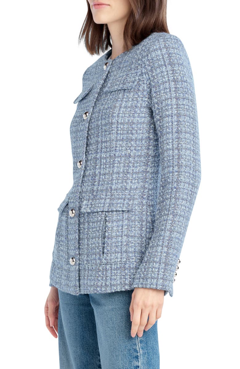 Favorite Daughter The Spencer Tweed Jacket, Alternate, color, Sky Blue Tweed