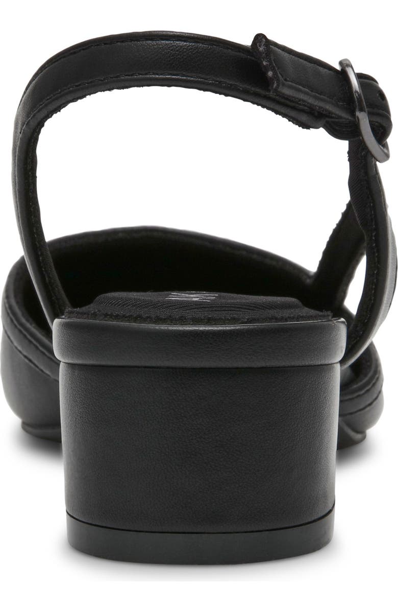 Anne Klein Untie Slingback Block Heel Pump, Alternate, color, Black Pu
