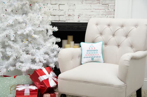 C & F Home C&f Home Coastal Tree Embroidered Christmas Holiday Small/petite Accent Pillow, 10" X 10" In Multi
