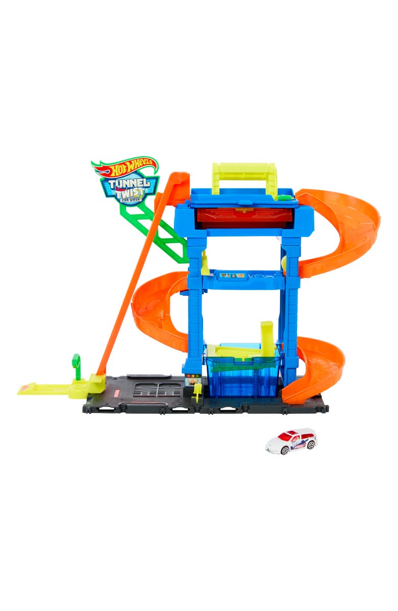 Hot Wheels <sup>®</sup> City Tunnel Twist Car Wash Playset, Main, color, 