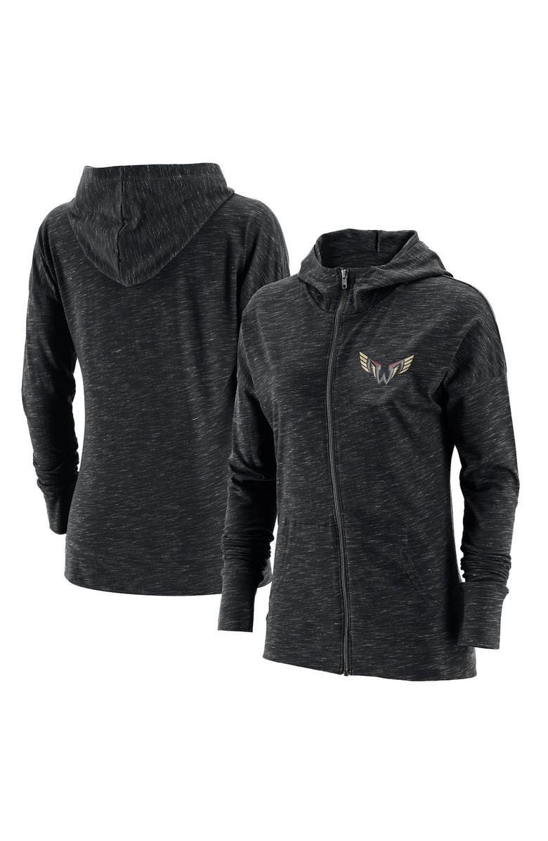 ADPRO Sports Women's Black Philadelphia Wings Primary Logo Full-Zip Hoodie, Alternate, color, Black