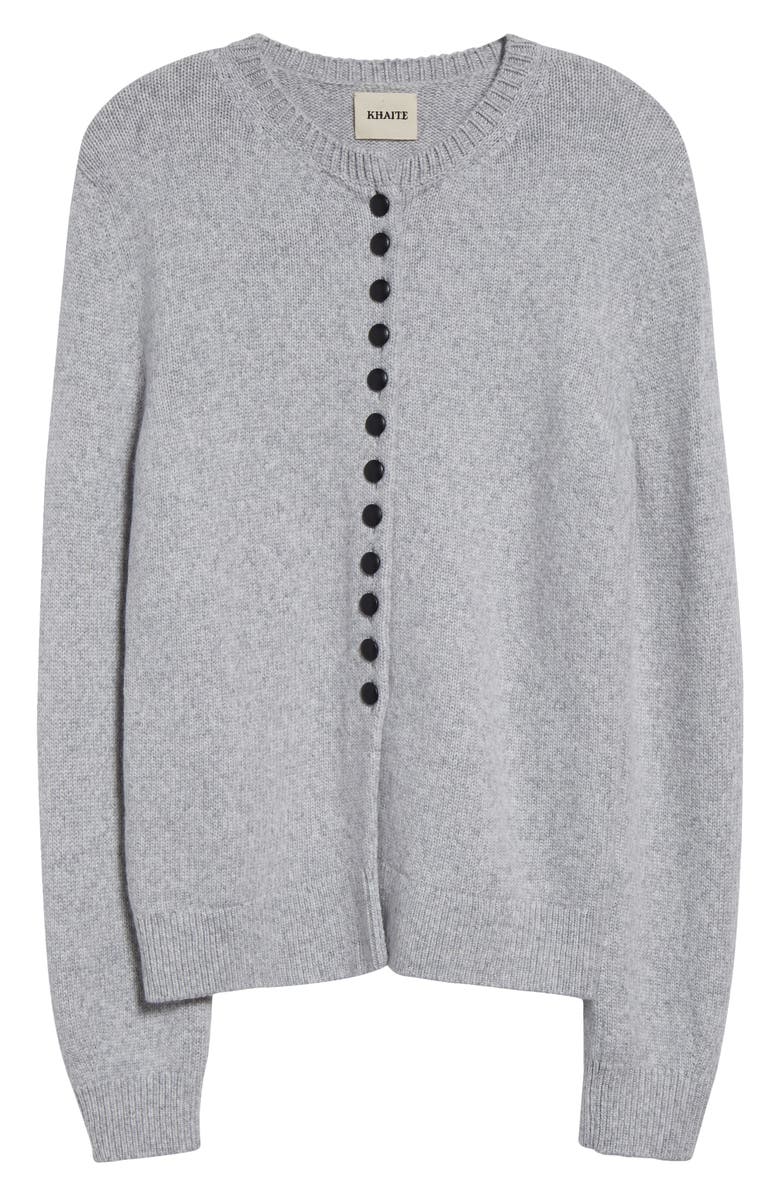 Khaite Josette Cashmere Cardigan, Alternate, color, Dove