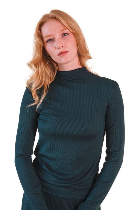 Norma Modal Ribbed Turtleneck