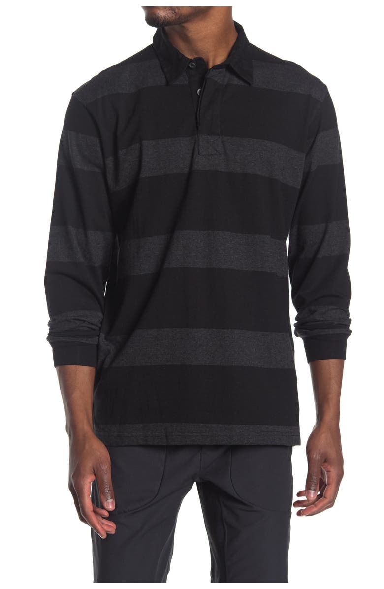 BURNSIDE Stripe Rugby Polo, Alternate, color,