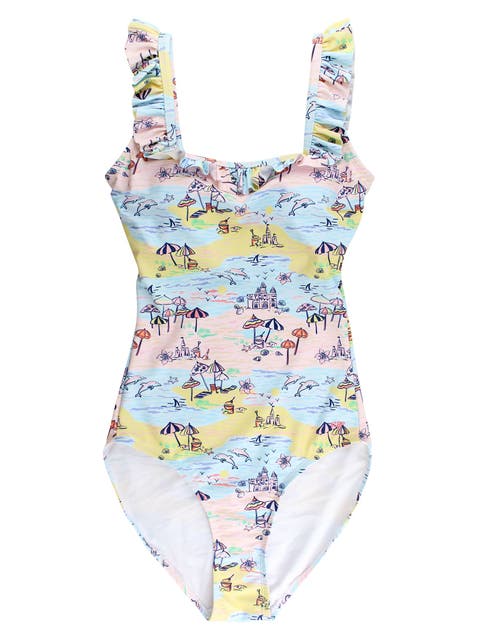 UPF50+ Women's Ruffle One Piece Swimsuit