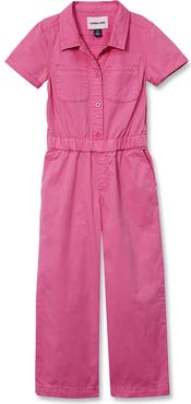 Lands' End Girls Lightweight Denim Jumpsuit