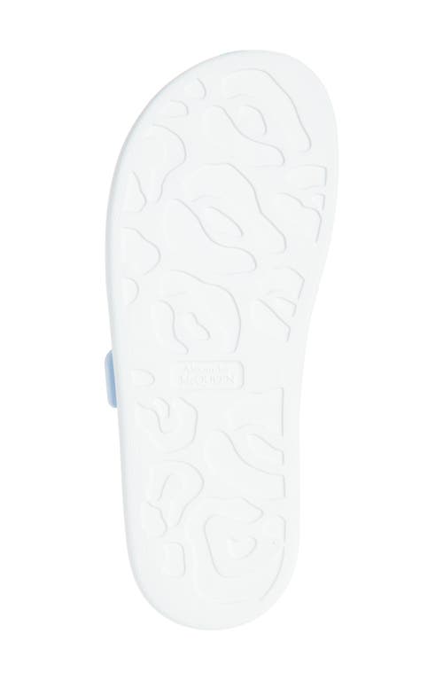 Alexander Mcqueen Mcqueen Hybrid Slide Sandal In Shirting Blue/silver