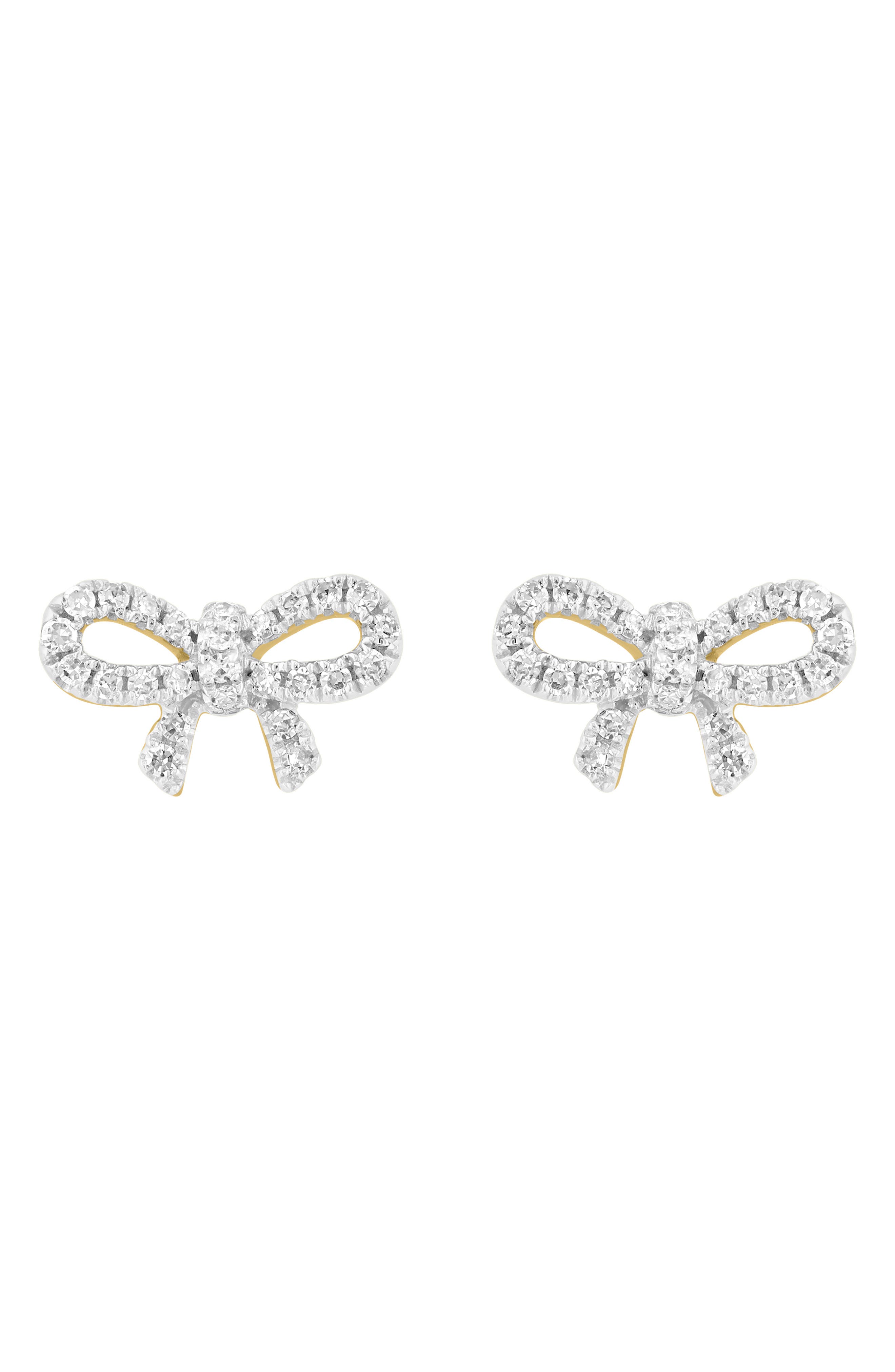 EFFY Diamond Bow Stud Earrings