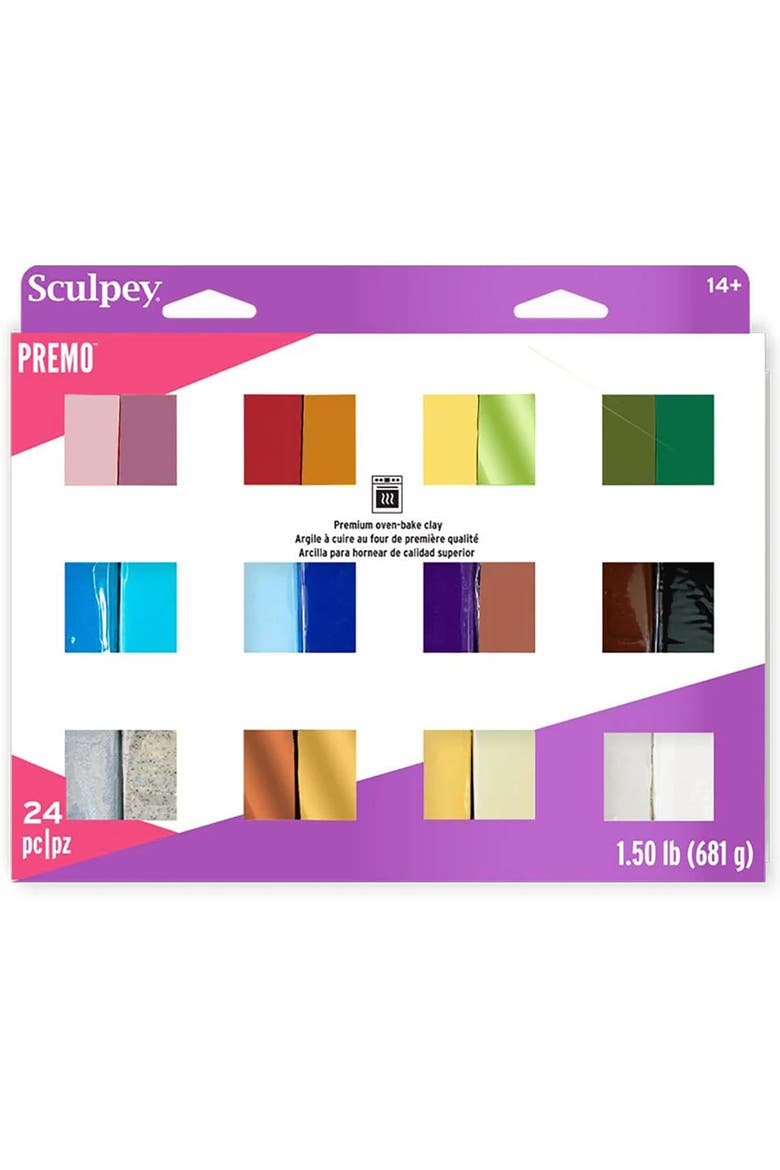 Polymer Clay Premo Multipack Sampler (24) 1oz, Main, color, Multicolored