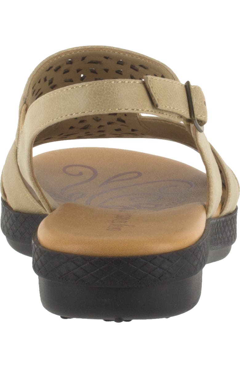 EASY STREET Bolt Perforated Strappy Sandal, Alternate, color, Stone
