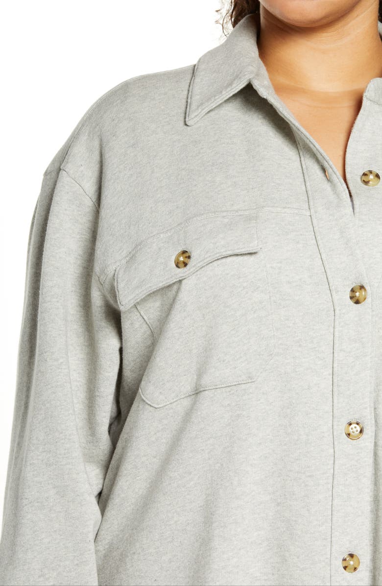 Treasure & Bond Knit Shirt Jacket, Alternate, color, 