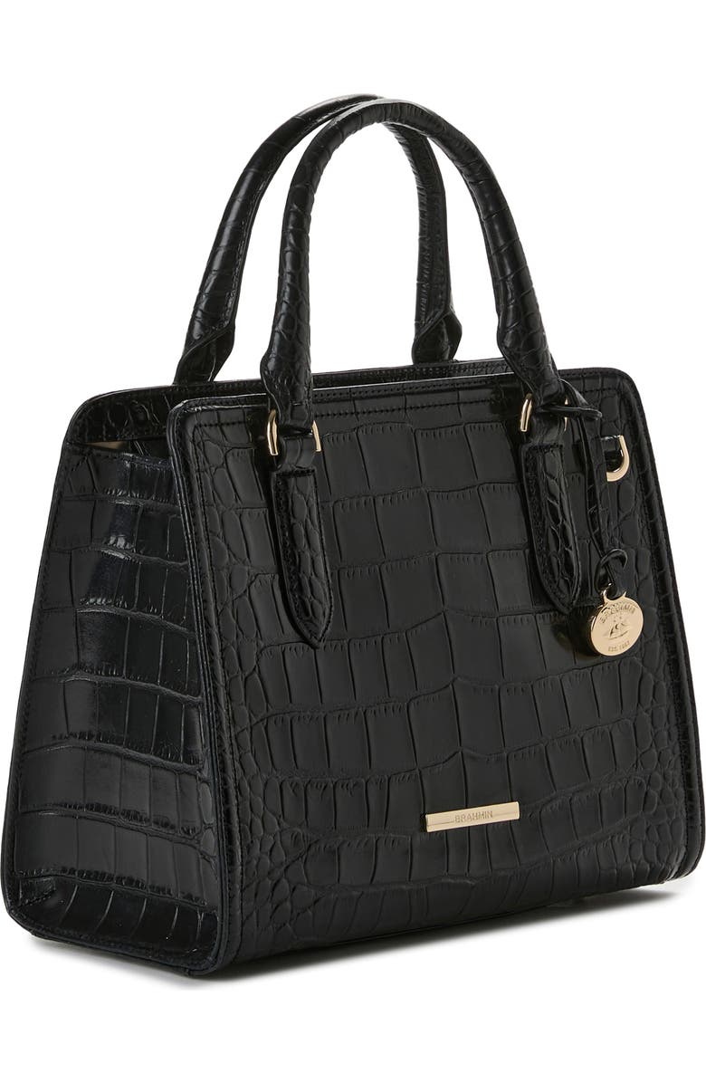 Brahmin Cami Embossed Leather Satchel, Alternate, color,