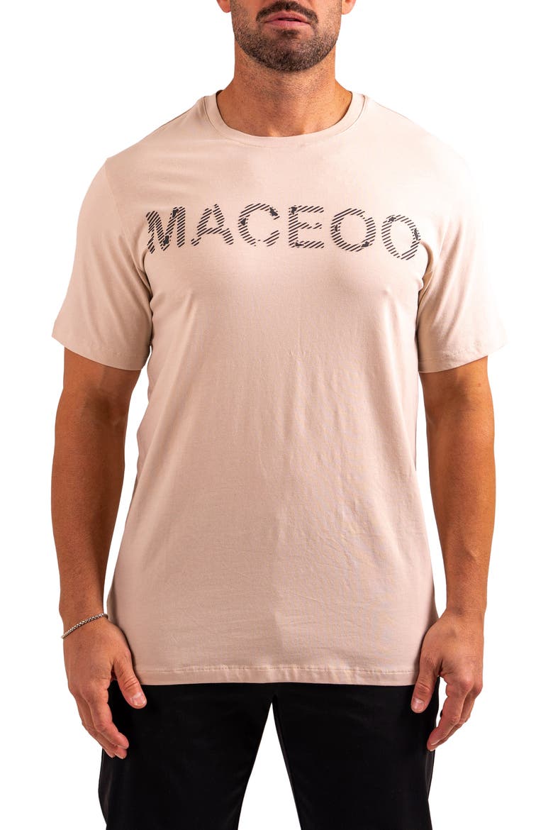 Logo Graphic T-Shirt, Main, color, LIGHT BROWN