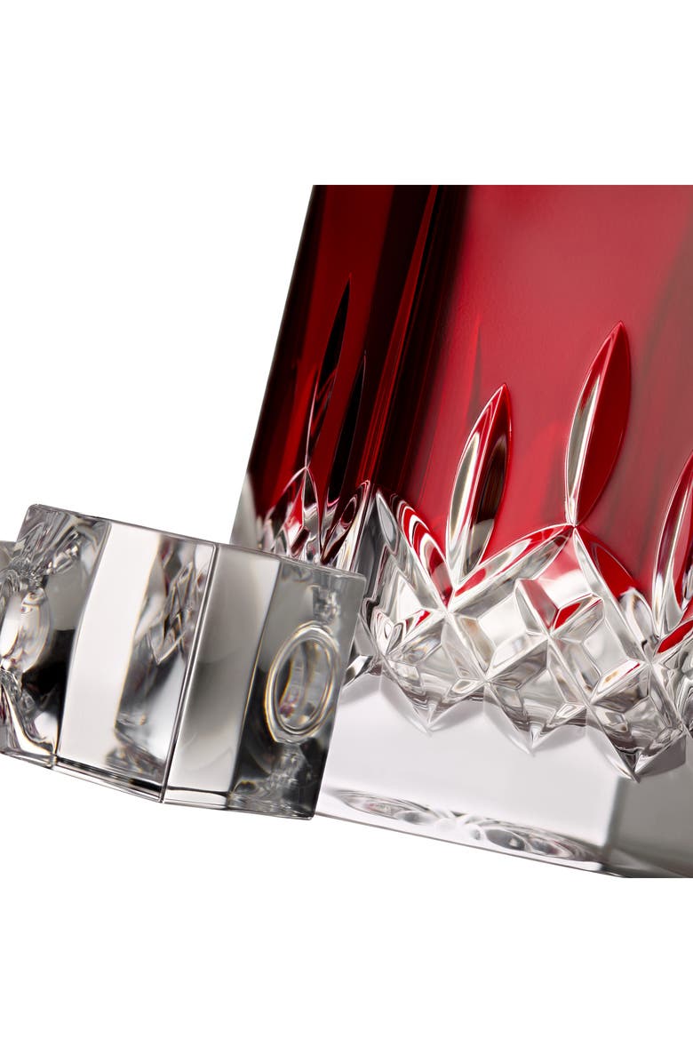 Waterford Lismore Red Crystal Decanter, Alternate, color, Red