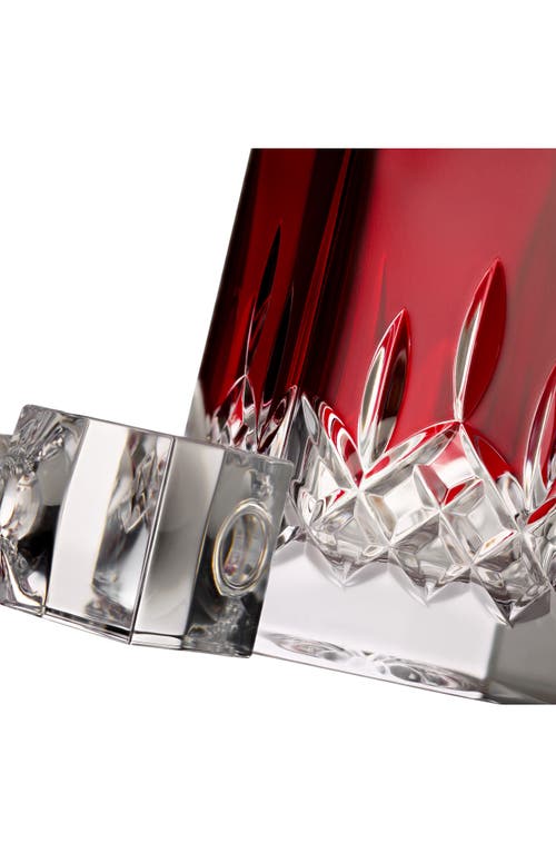 Waterford Lismore Red Crystal Decanter In Red