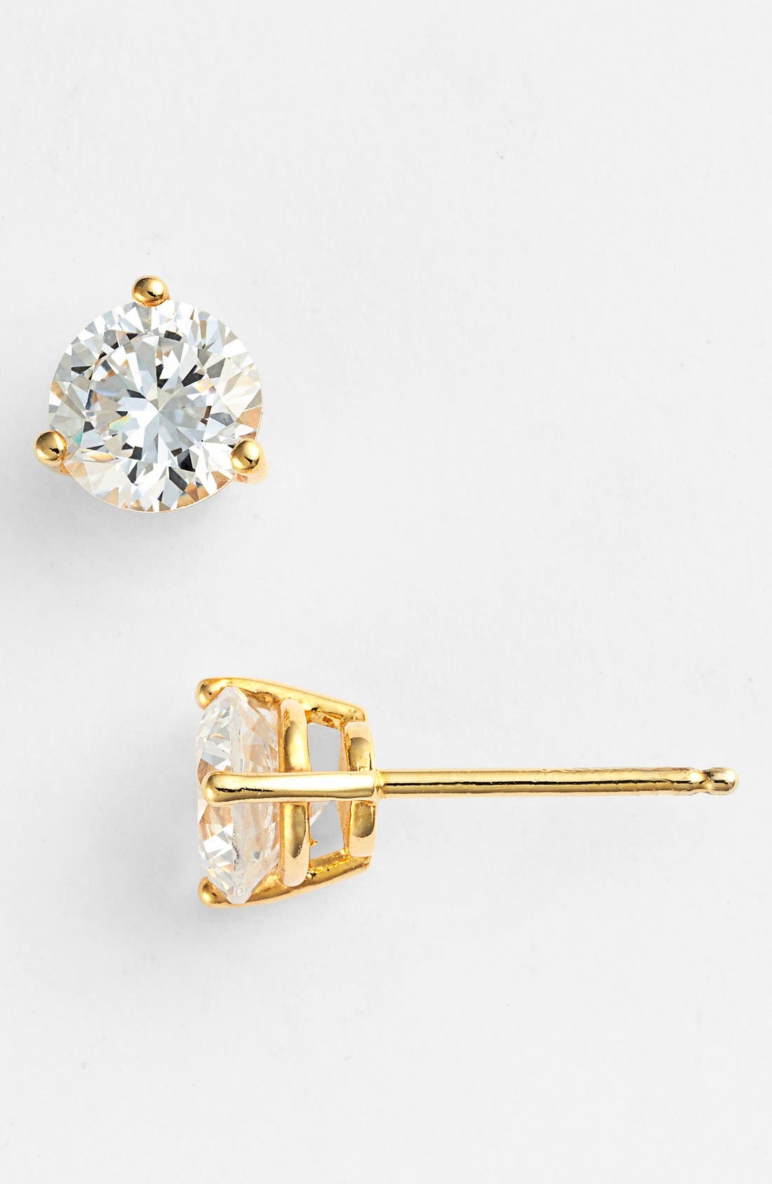 Женские аксессуары Nordstrom Gift Boxed Cubic Zirconia Stud Earrings - 2ct. — фото 4