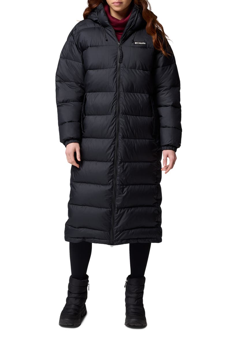 Pike Lake III Water Repellent Insulated Recycled Polyester Puffer Coat, Main, color, BLACK 010