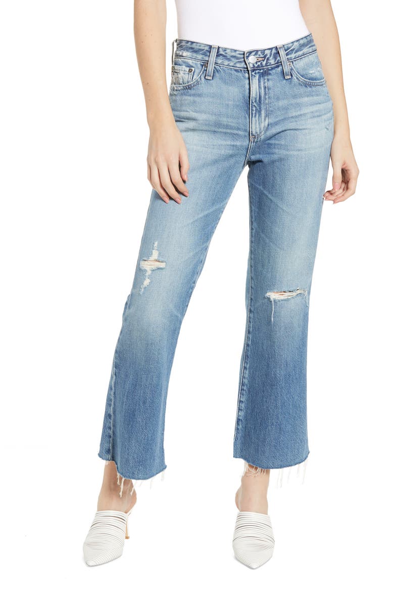 Quinne High Waist Kick Flare Jeans, Main, color, 20 YEARS HASTE DESTRUCTED