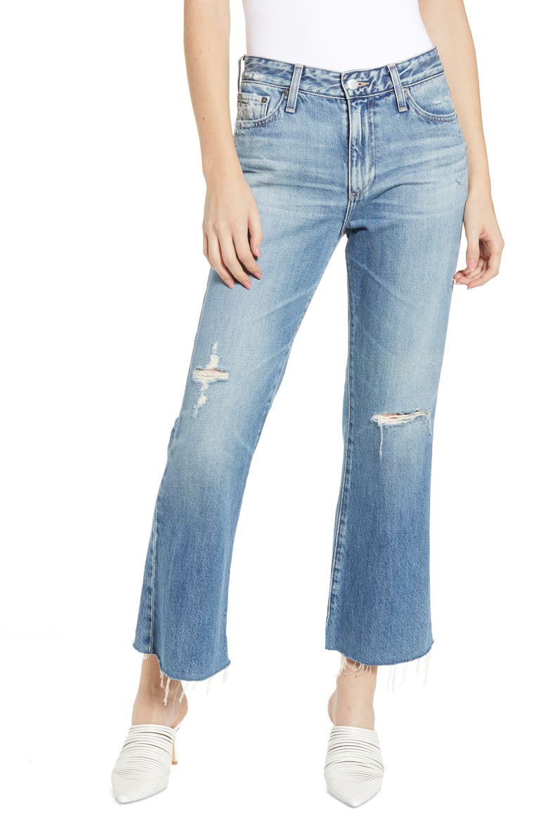 AG Quinne High Waist Kick Flare Jeans, Main, color,