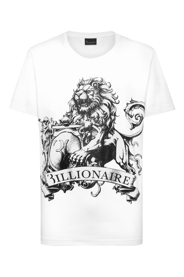 T-Shirt Round Neck Men, Main, color, white